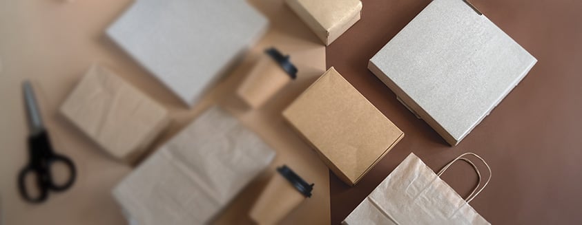 paper glasses and envelopes