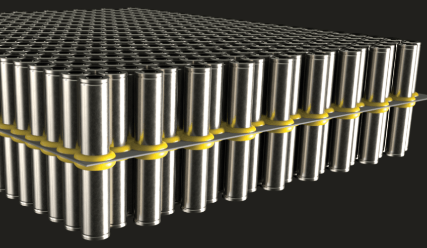 Thermally conductive adhesives for cell to pack batteries