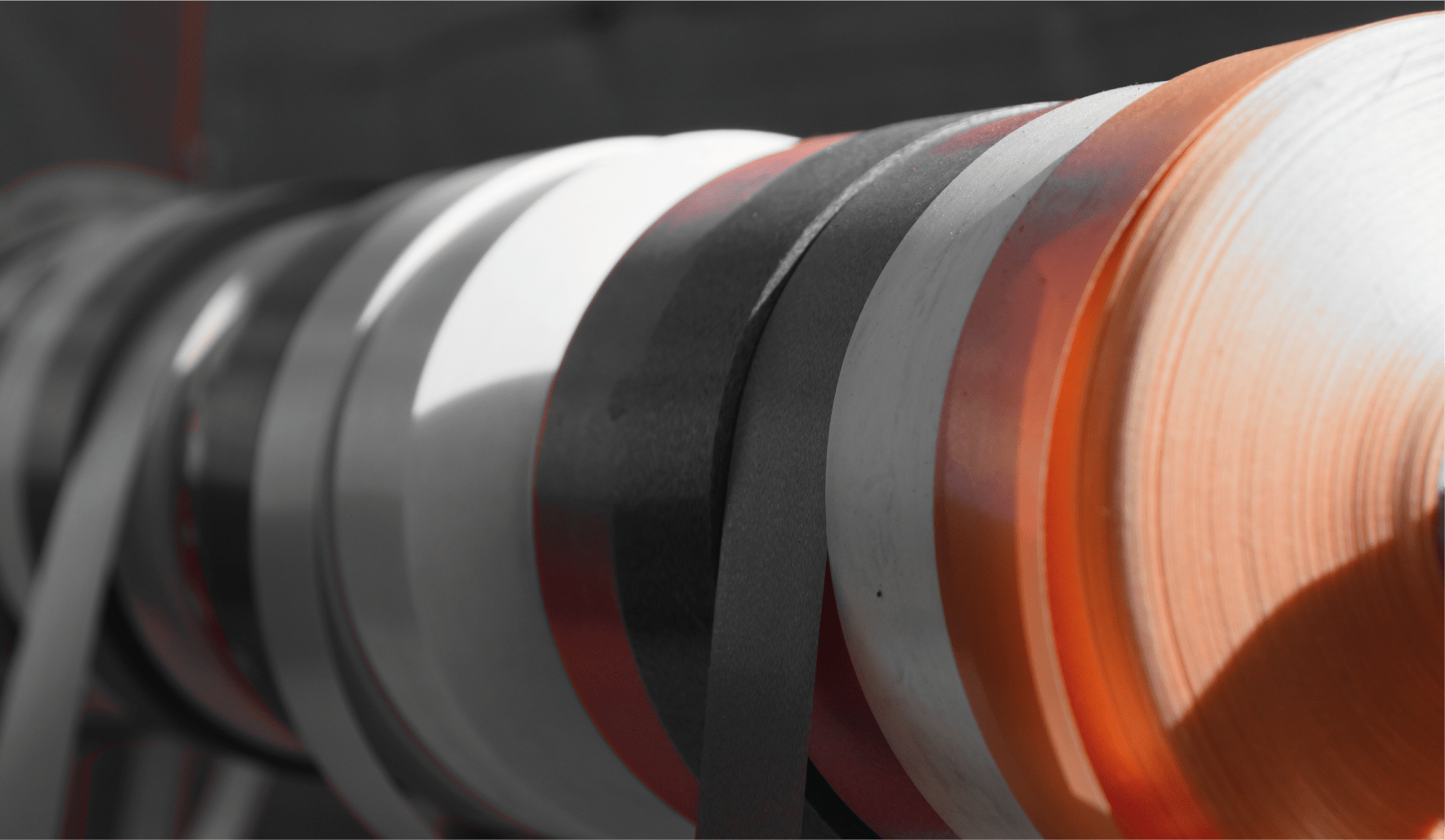 Graphics tape label strips