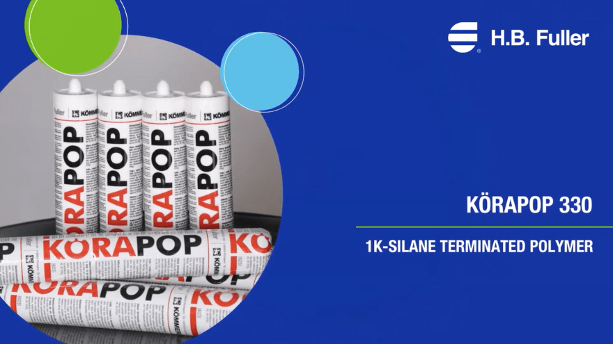 Körapop 330 adesivo e vedante elástico monocomponente com química de polímeros modificados com silano