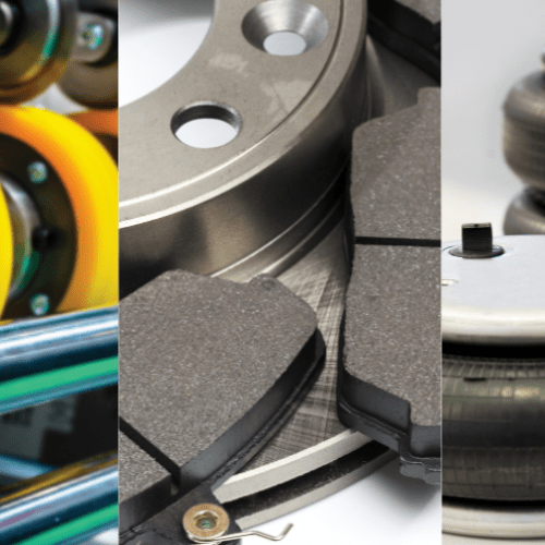 Brake pads and a brake rotor
