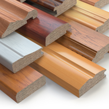 MDF molding floor accessory strips