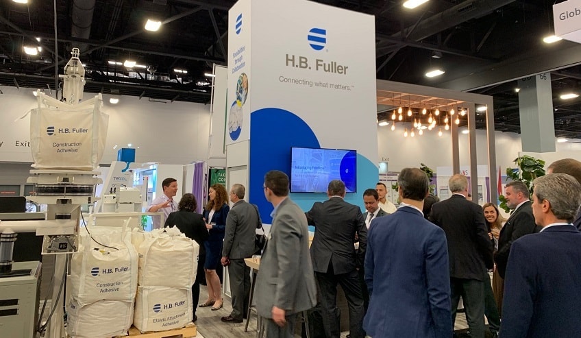 H.B. Fuller FreeFlow system at a show.
