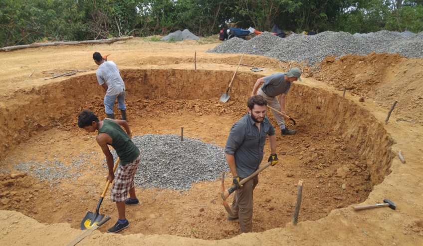 Engineers without borders (EWB) volunteering work. 