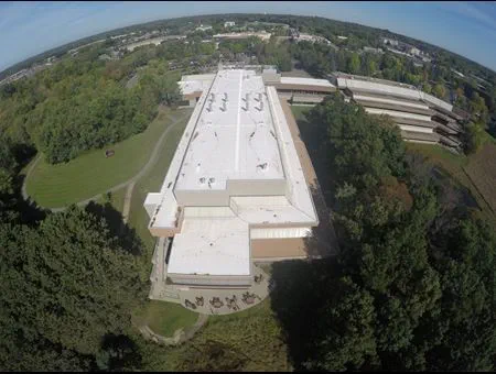 Image of H.B. Fuller roof before solar panel installation