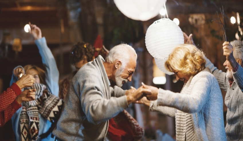 Couple Enjoying Dancing Together