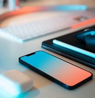 Mobile phone, tablet and electronics on display