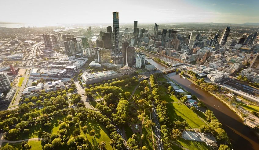 Melbourne, Australia skyline.