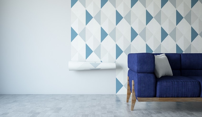 Removable wallpaper is a new design trend made possible by microsphere technology adhesives. 