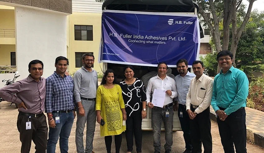 H.B. Fuller India CSR team brought relief and aid to affected regions from monsoons.