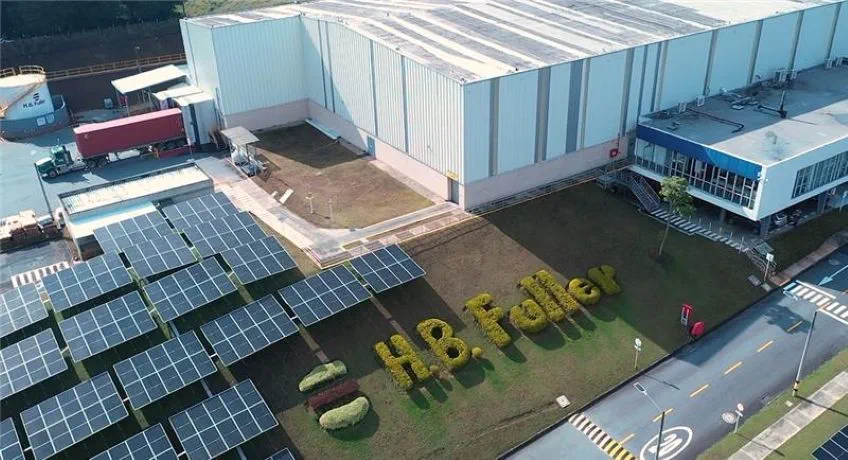 H.B. Fuller facility utilizing solar energy